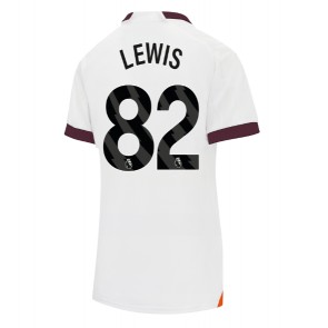 Manchester City Rico Lewis #82 Bortatröja Dam 2023-24 Kortärmad